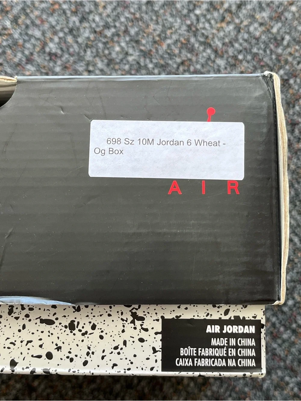 Jordan Air 6 Wheat   size 10 men